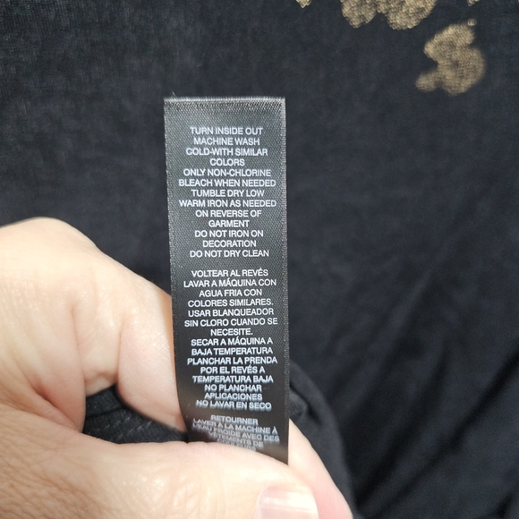 Chico's Travelers Women's Black Mesh Upper Bodice Sleeves Gold Dress Size XL 16. - Picture 9 of 10